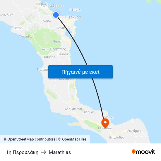 1η Περουλάκη to Marathias map