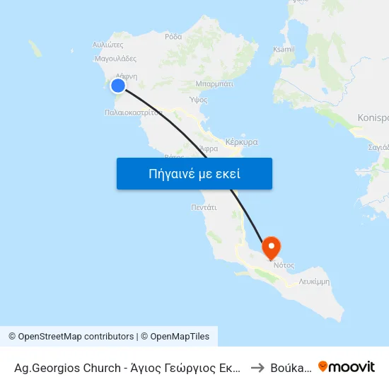 Ag.Georgios Church - Άγιος Γεώργιος Εκκλησία to Boúkaris map