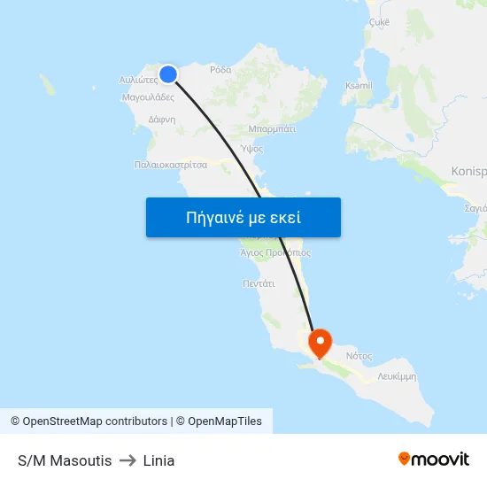 S/M Masoutis to Linia map