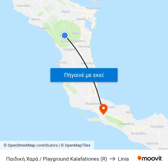 Παιδική Χαρά / Playground Kalafationes (R) to Linia map