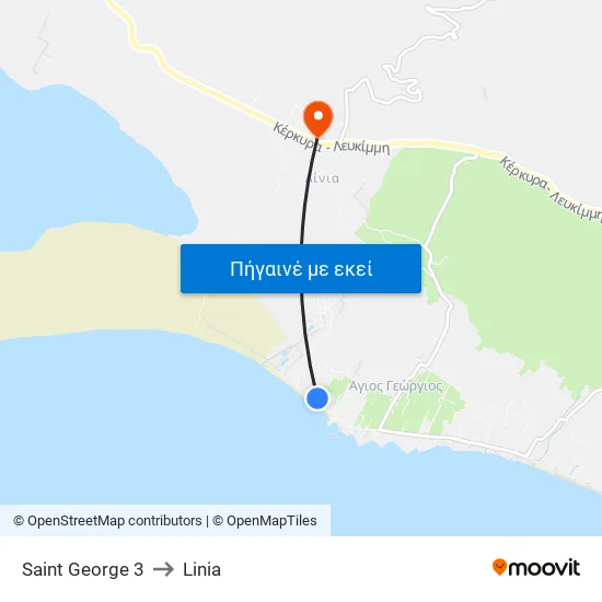 Saint George 3 to Linia map