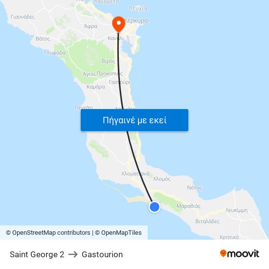 Saint George 2 to Gastourion map