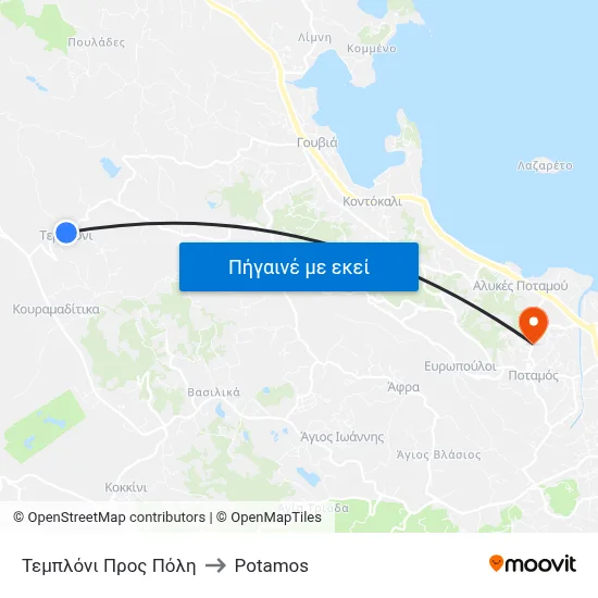 Τεμπλόνι Προς Πόλη to Potamos map