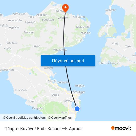 Τέρμα - Κανόνι / End - Kanoni to Apraos map