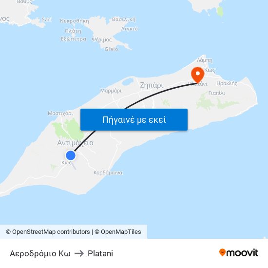 Αεροδρόμιο Κω to Platani map