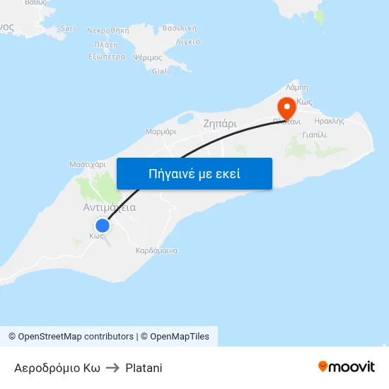 Αεροδρόμιο Κω to Platani map