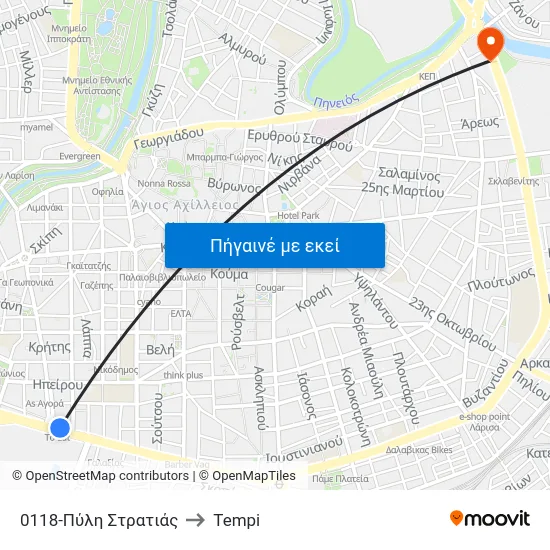 0118-Πύλη Στρατιάς to Tempi map