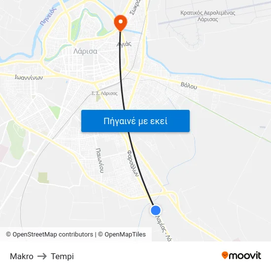 Makro to Tempi map