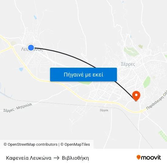 Καφενεία Λευκώνα to Βιβλιοθήκη map