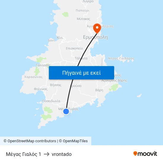 Μέγας Γιαλός 1 to vrontado map