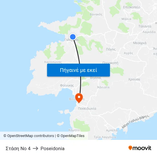Στάση Νο 4 to Poseidonia map