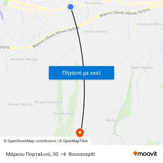 Μάρκου Πορτaλιού, 30 to Roussospíti map