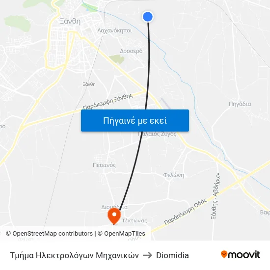 Τμήμα Ηλεκτρολόγων Μηχανικών to Diomidia map