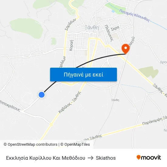 Εκκλησία Κυρίλλου Και Μεθόδιου to Skiathos map