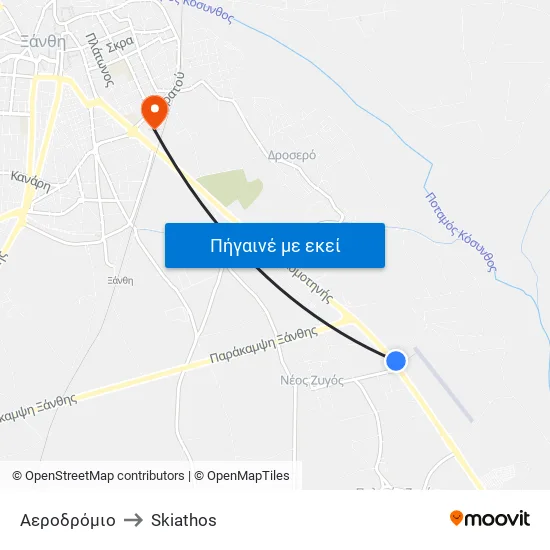 Αεροδρόμιο to Skiathos map