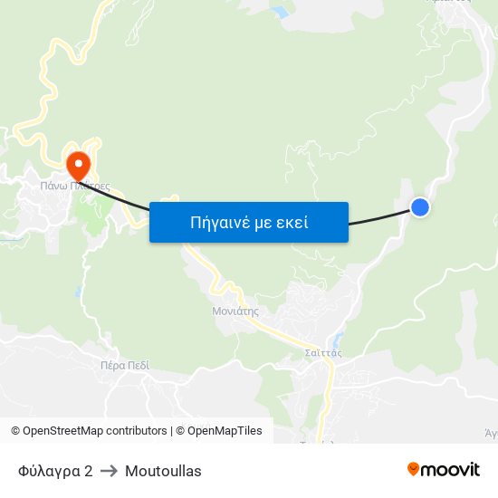 Φύλαγρα 2 to Moutoullas map