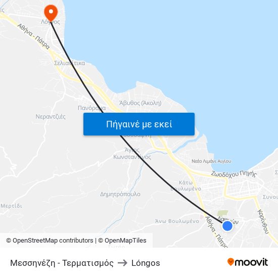 Μεσσηνέζη - Τερματισμός to Lóngos map