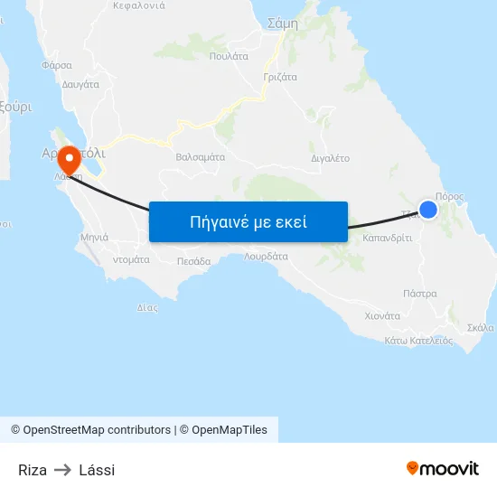 Riza to Lássi map
