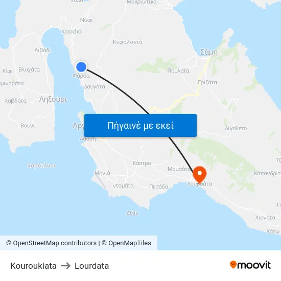 Kourouklata to Lourdata map