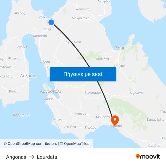Angonas to Lourdata map