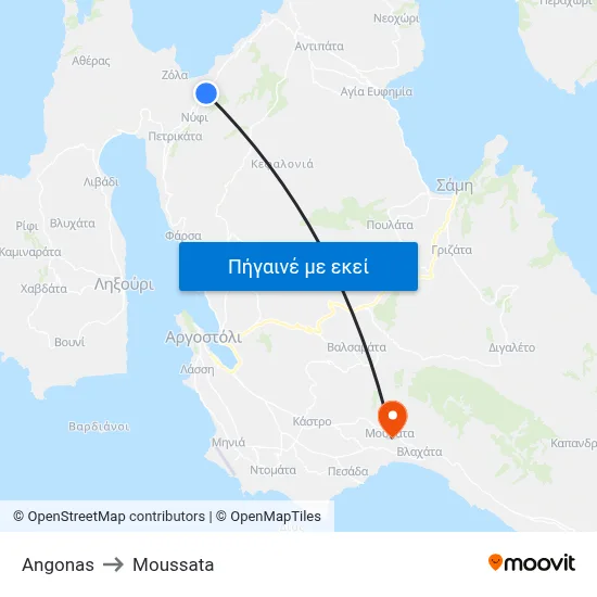 Angonas to Moussata map