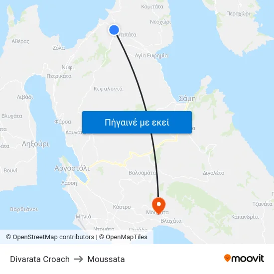 Divarata Croach to Moussata map