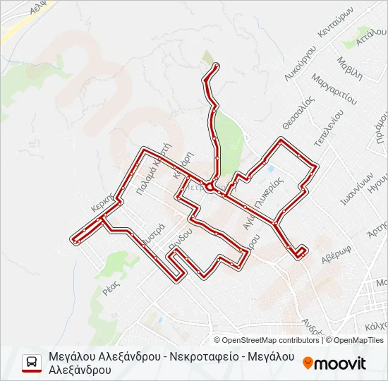 ΤΑΚΤΙΚΌ ΔΡΟΜΟΛΌΓΙΟ Bus Line Map