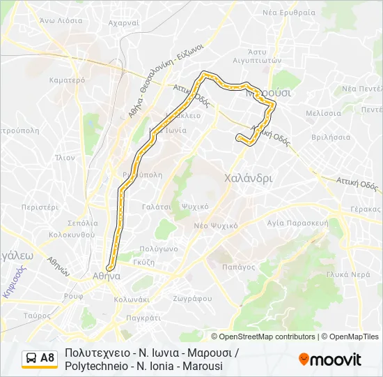 Α8  Line Map