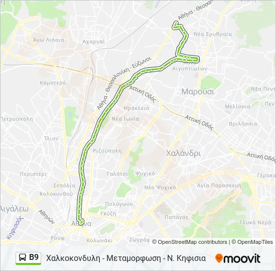 Β9  Line Map