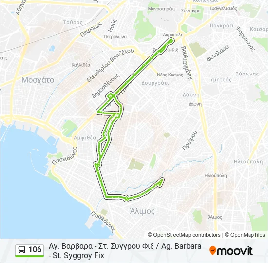 106  Line Map