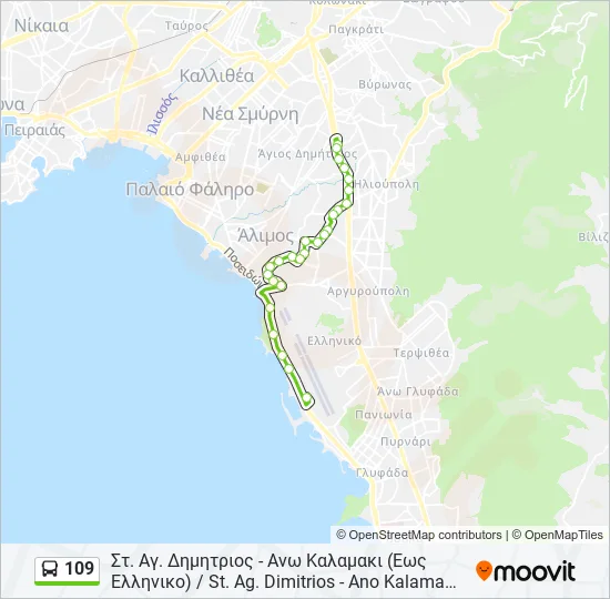 109  Line Map
