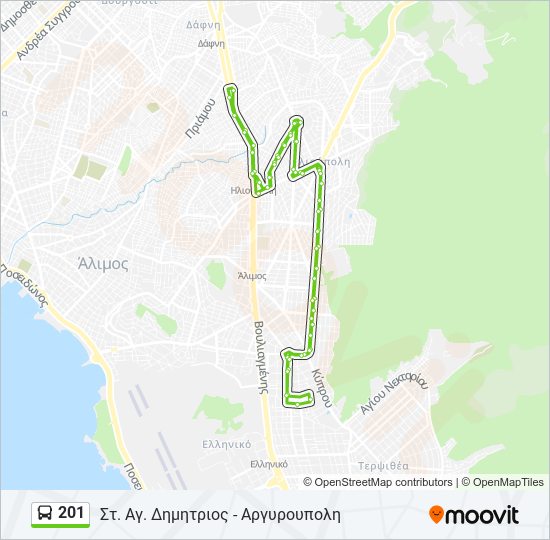 201 Route: Schedules, Stops & Maps - Calle 34aa‎→Calle 34aa (Updated)