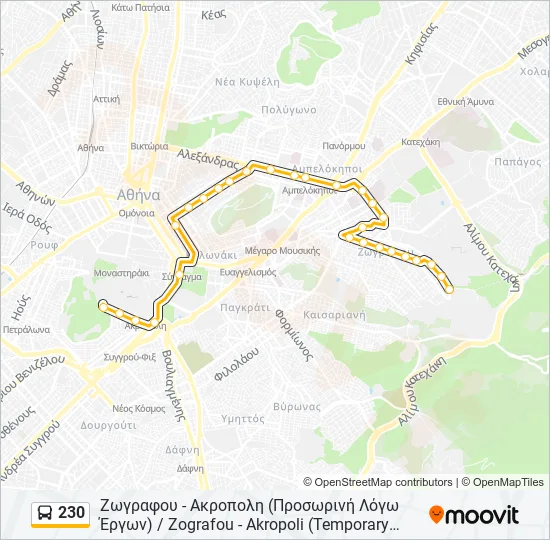 230  Line Map