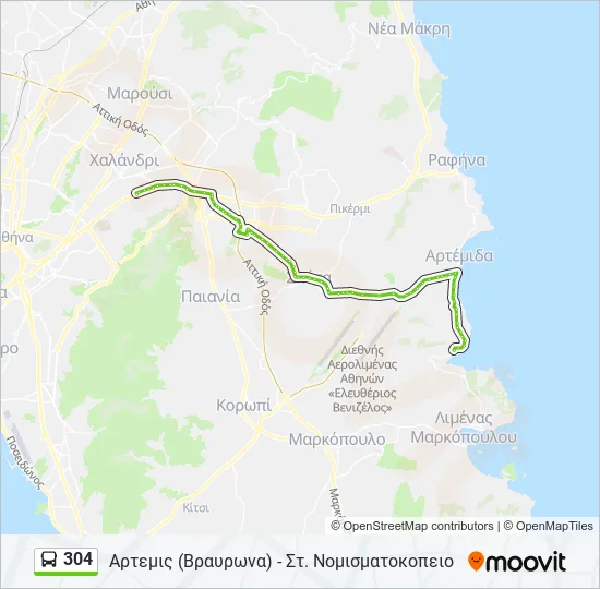 304  Line Map