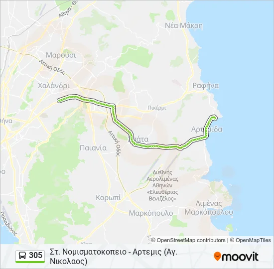 305  Line Map