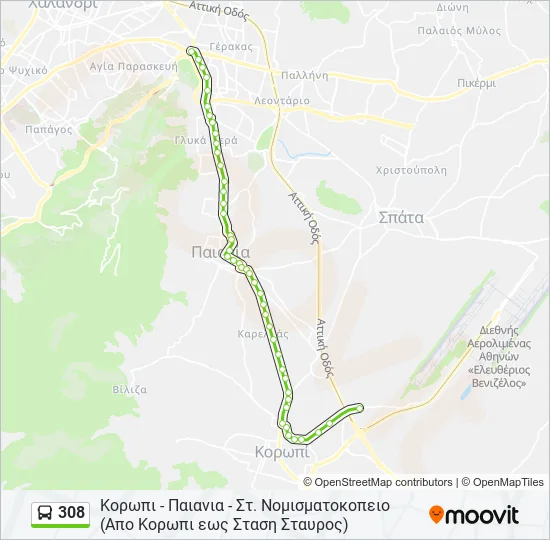 308  Line Map