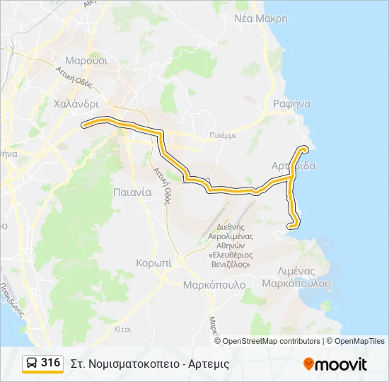 316  Line Map