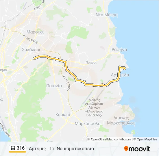 316  Line Map