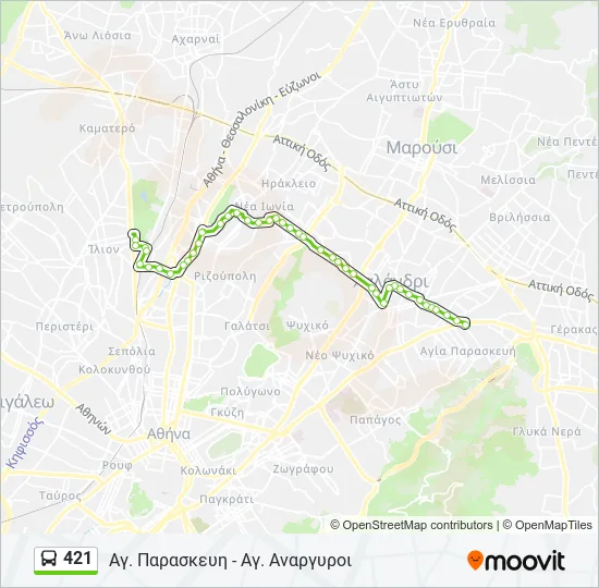 421  Line Map