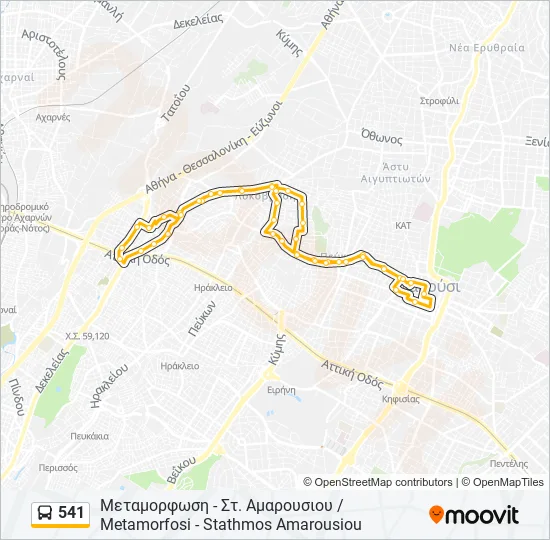541  Line Map