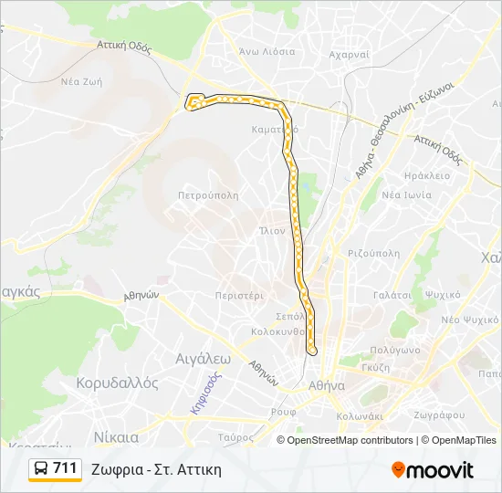 711  Line Map