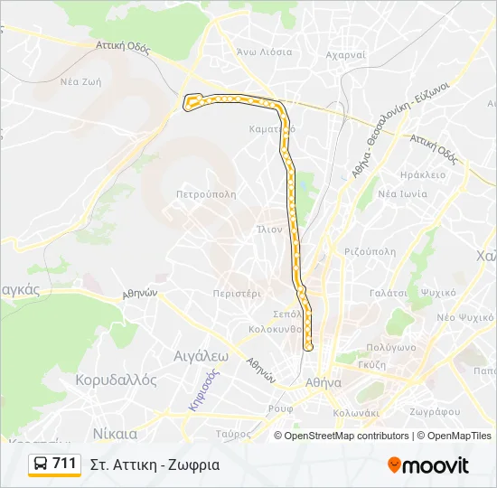711  Line Map