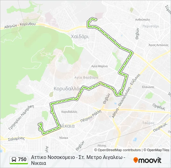 750  Line Map