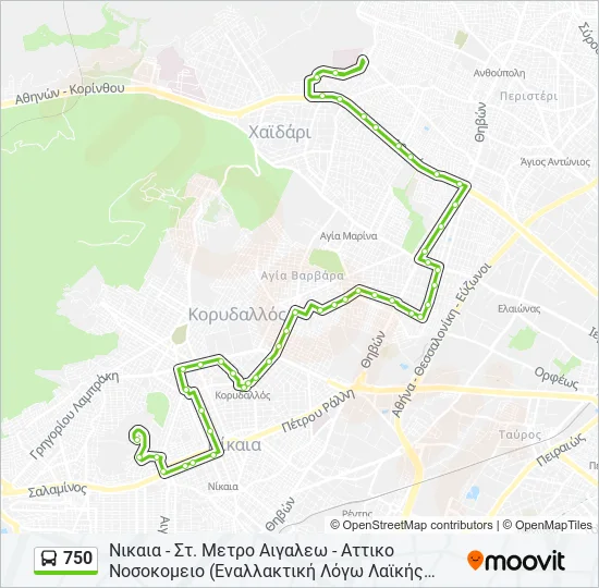 750  Line Map