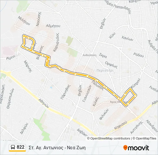 822  Line Map