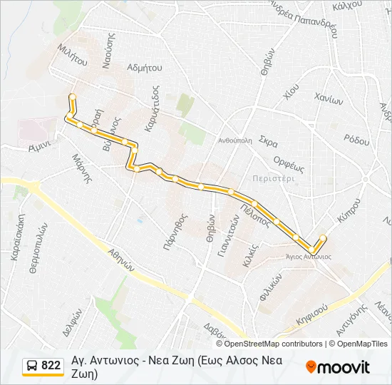 822  Line Map
