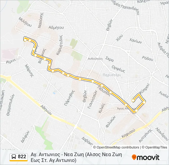822  Line Map