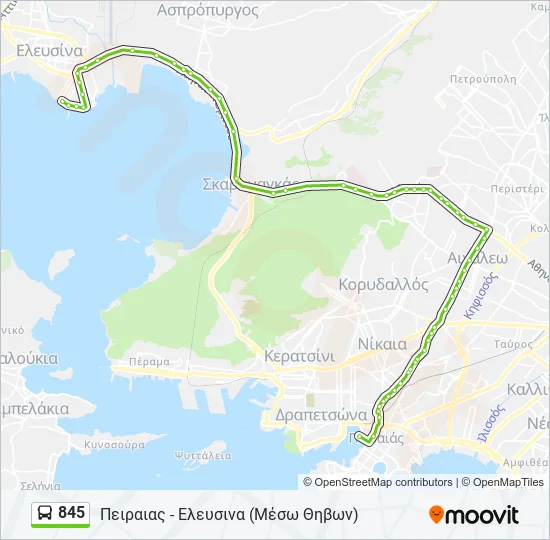 845  Line Map