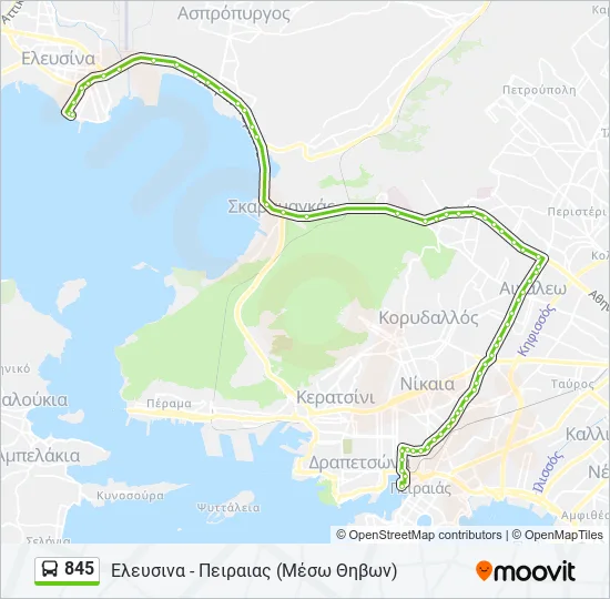 845  Line Map
