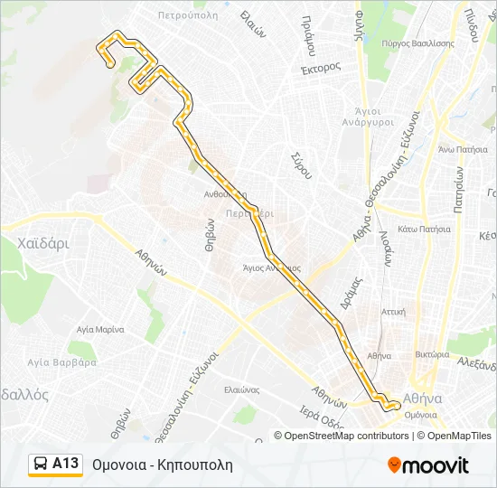 Α13  Line Map